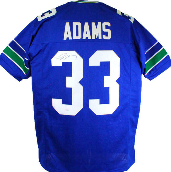 Jamal Adams Autographed Blue Pro Style Jersey- JSA Witnessed *L3