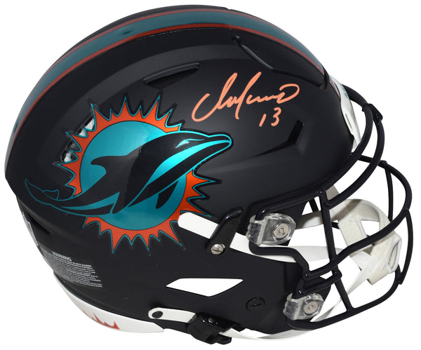 DAN MARINO SIGNED MIAMI DOLPHINS 2025 RIVALRIES AUTHENTIC SPEEDFLEX HELMET BAS