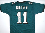 AJ Brown Autographed Green Pro Style Jersey-Beckett W Hologram *Black