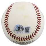 D-Backs Randy Johnson "WS MVP" Signed 2001 WS Logo OML Baseball BAS #BW88064