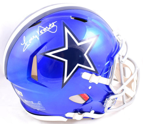 Tony Dorsett Autographed Cowboys F/S Flash Speed Authentic Helmet-Beckett W Holo