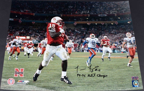 TOMMIE FRAZIER SIGNED AUTOGRAPHED NEBRASKA CORNHUSKERS VS FLORIDA 16x20 PHOTO