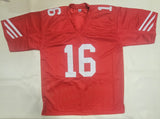 JOE MONTANA AUTOGRAPHED SIGNED PRO STYLE CUSTOM XL JERSEY W/ JSA HOLOGRAM ONLY