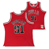 Dennis Rodman Autographed Chicago Bulls Mitchell & Ness Jersey HOF 2011 JSA