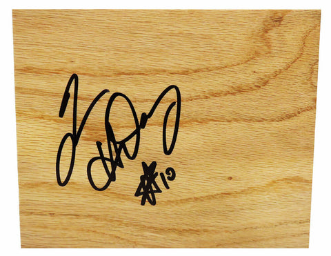 Tim Hardaway (Golden Stat WARRIORS) Signed 5x6 Floor Piece - (SCHWARTZ COA)