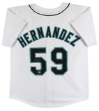 Felix Hernandez Authentic Signed White Pro Style Jersey Autographed BAS