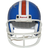 Floyd Little Autographed Denver Broncos VSR4 Replica Mini Helmet BAS 44123