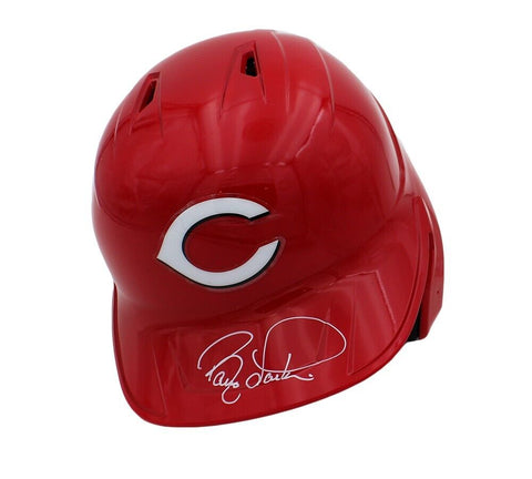 Barry Larkin Signed Cincinnati Reds Rawlings Mach Pro MLB Batting Helmet