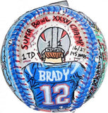 Tom Brady New England Patriots Signed Baseball Hand Painted