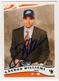 Deron Williams Signed Jazz 2005 Topps Rookie Basketball Card #223 (SCHWARTZ COA)
