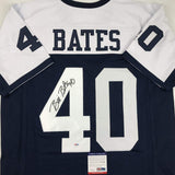 Autographed/Signed Bill Bates Dallas Thanksgiving Day Football Jersey PSA/DNA CO