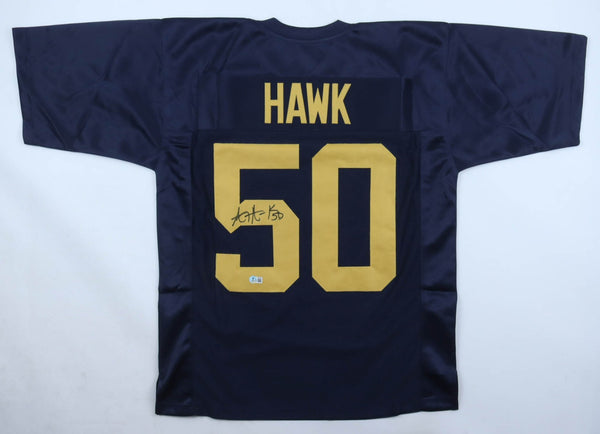 A. J. Hawk Signed Packers Throwback Jersey (Beckett) Green Bay 2006 1st Rnd Pck