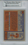 Jack Lambert Autographed/Signed 1976 Topps #229 Slab Trading Card Beckett 56931