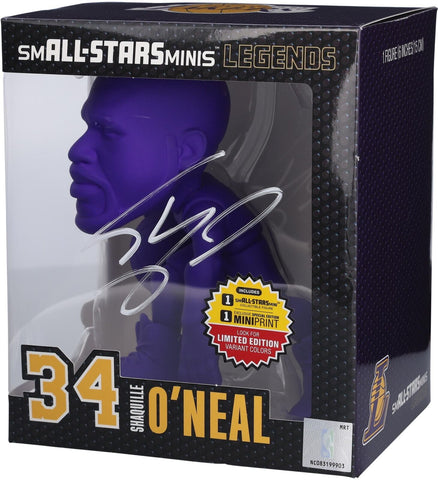 Shaquille O'Neal Lakers Signed smALL-STARS Purple Chase Minis 6" Vinyl Figurine