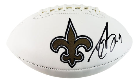 Drew Brees Signed New Orleans Saints Logo Football GTSM