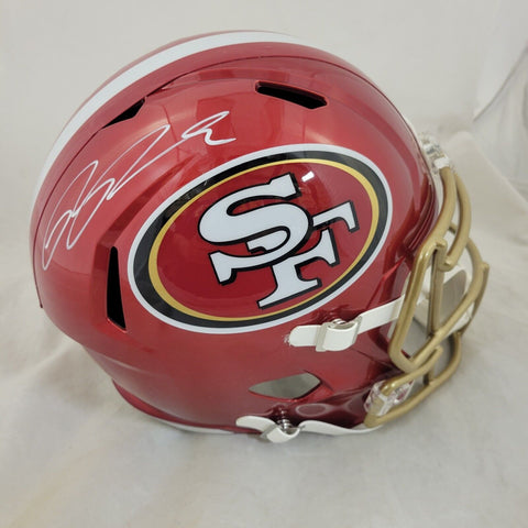 RICKY PEARSALL SIGNED SAN FRANCISCO 49ERS F/S FLASH SPEED REPLICA HELMET BECKETT