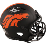 Steve Atwater Autographed Denver Broncos Eclipse Mini Helmet Beckett 49073