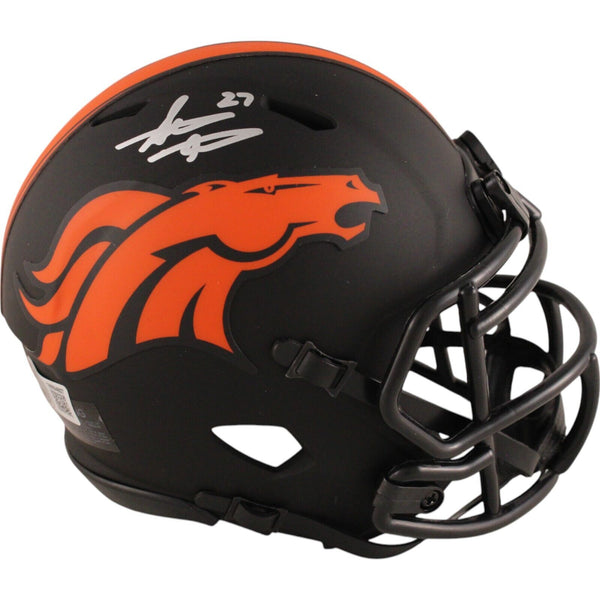 Steve Atwater Autographed Denver Broncos Eclipse Mini Helmet Beckett 49073