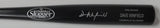 Padres DAVE WINFIELD Signed Louisville Slugger Name Engraved Black Bat AUTO JSA