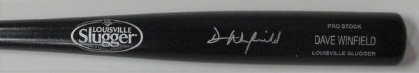 Padres DAVE WINFIELD Signed Louisville Slugger Name Engraved Black Bat AUTO JSA