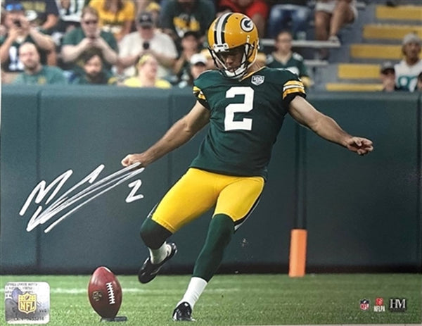Packers Super Bowl Champion MASON CROSBY Signed 8x10 Photo #5 AUTO