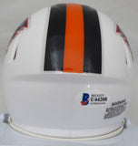 CHAD JOHNSON AUTOGRAPHED OREGON STATE SALUTE SPEED MINI HELMET BECKETT 177838