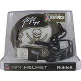 John Lynch Autographed Tampa Bay Buccaneers 22 STS Mini Helmet Beckett 49979