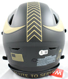 Randy Moss Autographed Vikings F/S Salute 2025 SpeedFlex Helmet - Beckett W Holo