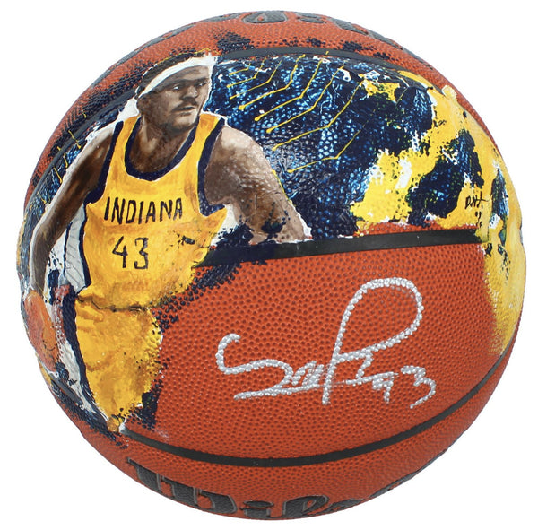 Pascal Siakam Autographed Hand Painted Authentic Basketball Fanatics LE 1/1