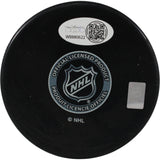 Mark Giordano Autographed/Signed Calgary Flames Logo Puck 3x All Star JSA 53957