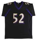 Ray Lewis Authentic Signed Black Pro Style Jersey Autographed PSA Or BAS Wit