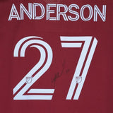 FRMD Sebastian Anderson Colorado Rapids Signed MU #27 Jersey 2023 MLS Season-M
