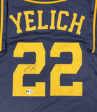 CHRISTIAN YELICH Signed Custom Replica Navy Brewers Jersey AUTO - BAS