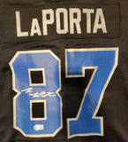 SAM LAPORTA SIGNED DETROIT LIONS NIKE XL SCREENPRINT JERSEY BECKETT QR