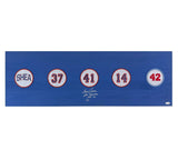 Tom Seaver Signed New York Mets 12x36 Patches Board - The Franchise, HOF 92 Insc