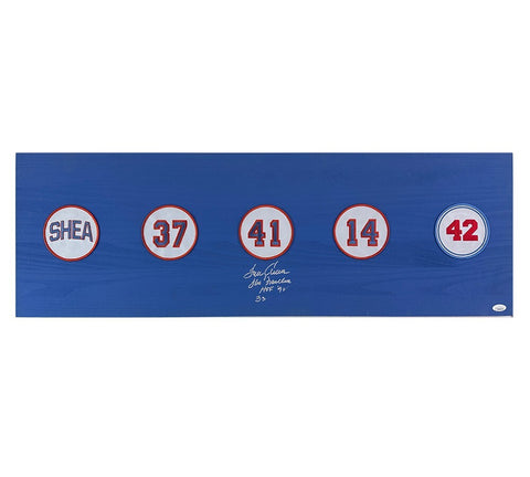 Tom Seaver Signed New York Mets 12x36 Patches Board - The Franchise, HOF 92 Insc