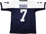 DALLAS COWBOYS TREVON DIGGS AUTOGRAPHED BLUE & WHITE JERSEY PSA/DNA 233657