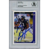 Ray Lewis Autographed/Signed 2002 Score #24 Trading Card Slab Beckett 53467