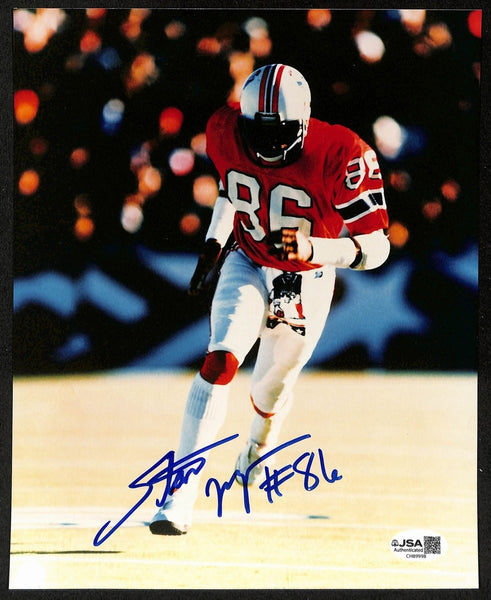 Stanley Morgan Signed/Autographed 8x10 Photo New England Patriots JSA 202004