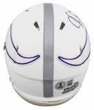 Vikings Justin Jefferson Signed 2024 Alt Speed Mini Helmet W/ Case BAS Witnessed