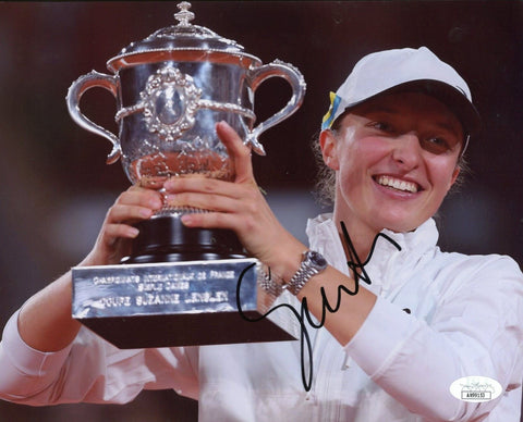 Iga Swiatek Signed WTA World #1 Grand Slam Champion 8x10 Photo JSA