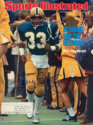 Tony Dorsett Autographed Sports Illustrated Magazine 11/8/1976 JSA 42442