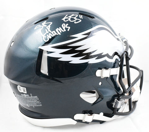 A.J. Brown Autographed Eagles F/S Speed Authentic Helmet SB Champs Beckett Holo