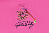 John Daly Authentic Signed Match Worn Pink Loudmouth Polo Shirt BAS #BK84763