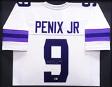 WASHINGTON MICHAEL PENIX JR. AUTOGRAPHED FRAMED WHITE JERSEY BECKETT 234601