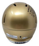Rudy Ruettiger Signed Notre Dame FS Replica Speed Helmet w/ Full Movie Quote BAS