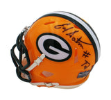 Earl Dotson Signed Green Bay Packers Speed NFL Mini Helmet with Inscription