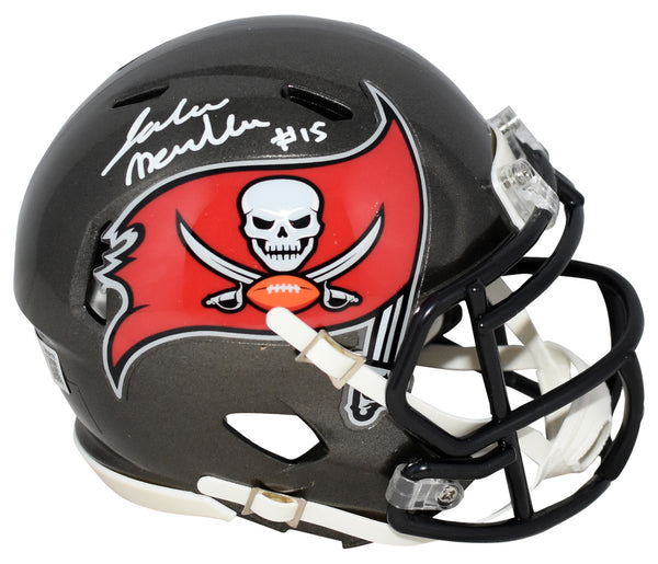 JALEN McMILLAN SIGNED TAMPA BAY BUCCANEERS SPEED MINI HELMET BECKETT