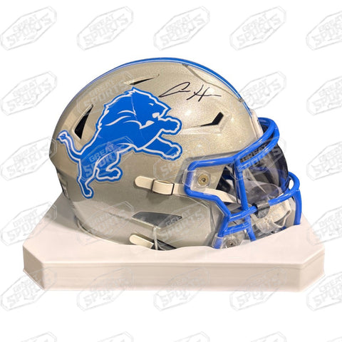AIDAN HUTCHINSON SIGNED DETROIT LIONS MID SIZE MIDI SPEEDFLEX HELMET BECKETT