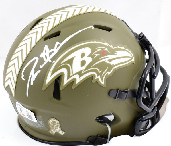 Deion Sanders Signed Baltimore Ravens Salute to Service Speed Mini